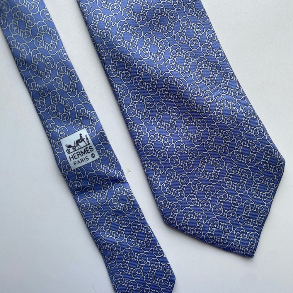 Hermes Blue Men's Tie Bundle